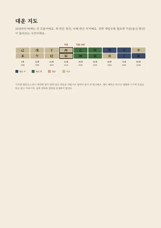 견본: 대운 흐름